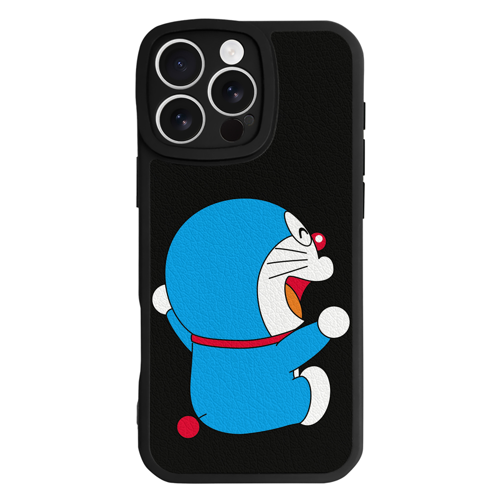 （画像用） ドラえもん Doraemon 【iPhone 16シリーズ対応】シリコンスマホケース（レザー調） 材質：シリコン